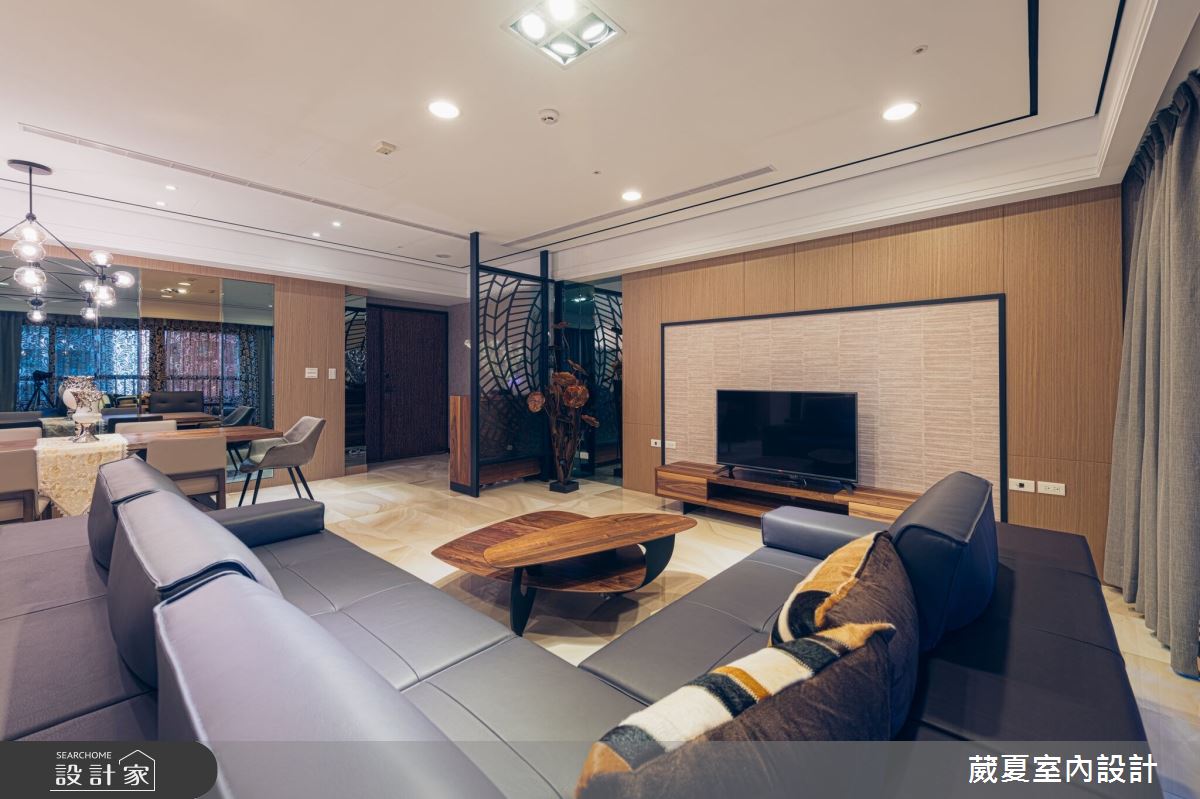 90坪新成屋(5年以下)＿混搭風客廳案例圖片＿葳夏室內設計＿葳夏_05之3