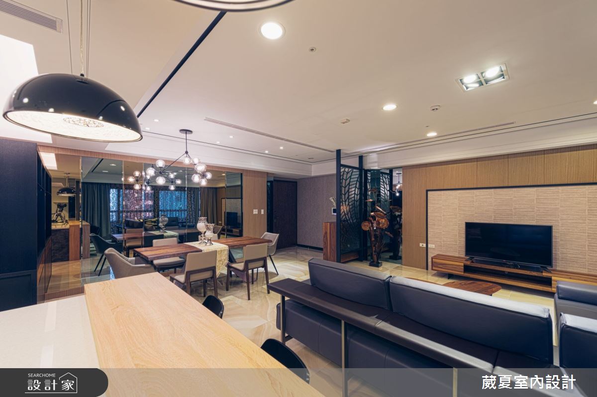 90坪新成屋(5年以下)＿混搭風客廳案例圖片＿葳夏室內設計＿葳夏_05之4