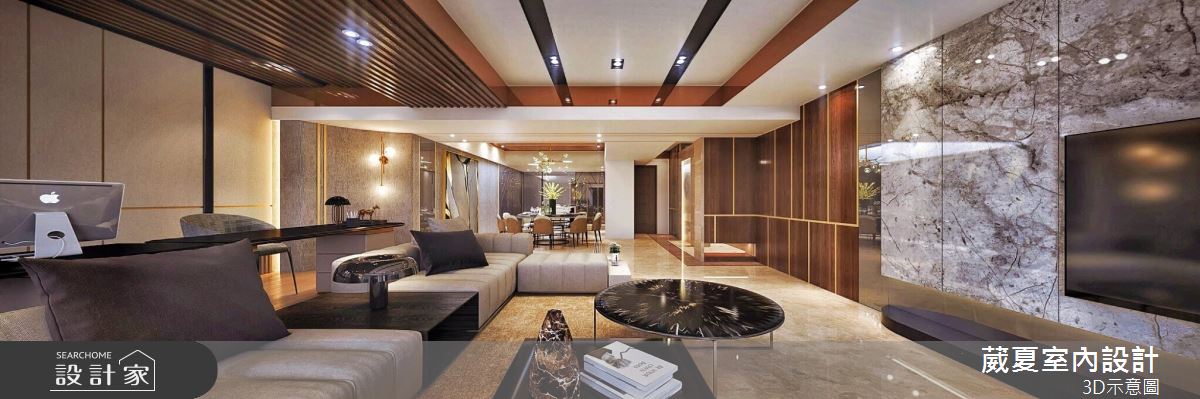 132坪中古屋(5~15年)＿飯店風客廳案例圖片＿葳夏室內設計＿葳夏_08之3