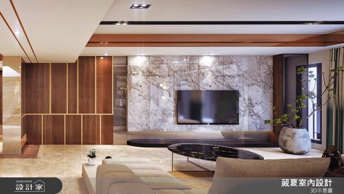 132坪中古屋(5~15年)＿飯店風客廳案例圖片＿葳夏室內設計＿葳夏_08之4