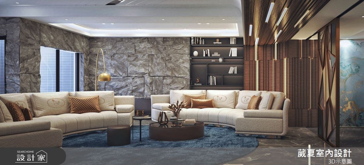 132坪中古屋(5~15年)＿飯店風客廳案例圖片＿葳夏室內設計＿葳夏_09之4