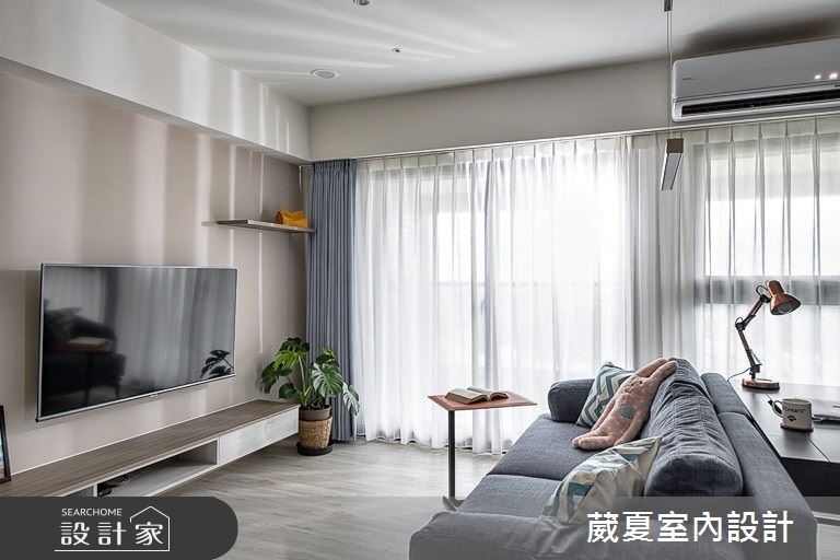 28坪新成屋(5年以下)＿北歐風客廳案例圖片＿葳夏室內設計＿葳夏_10之5
