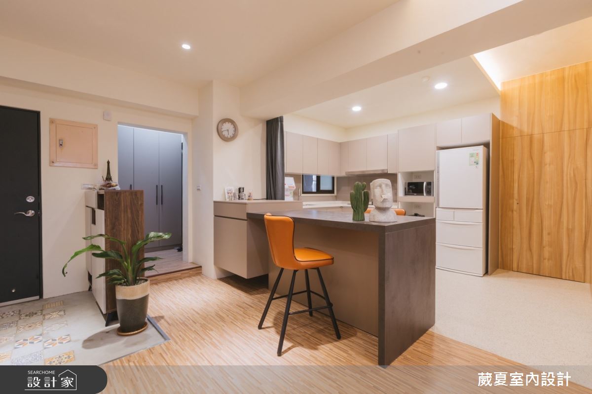 42坪老屋(50年以上)＿工業風餐廳中島案例圖片＿葳夏室內設計＿葳夏_11之15