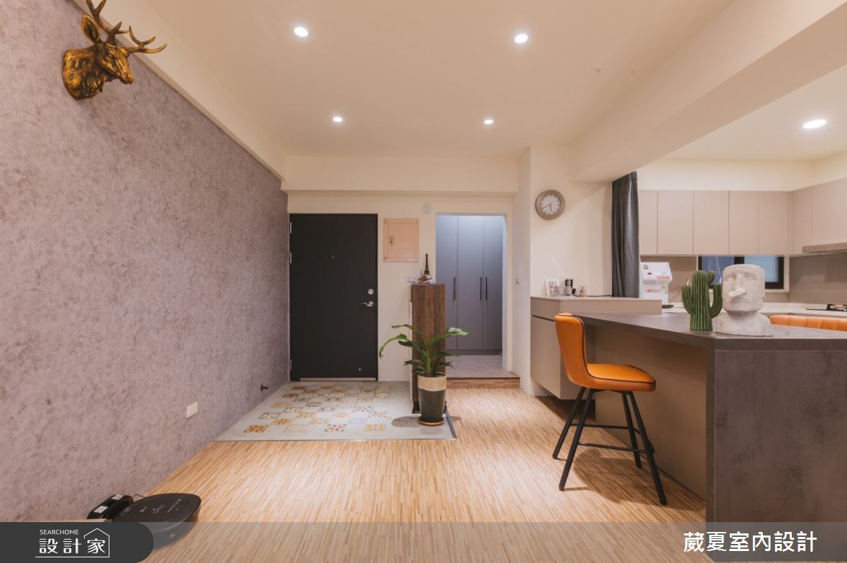 42坪老屋(50年以上)＿工業風玄關餐廳中島案例圖片＿葳夏室內設計＿葳夏_11之14