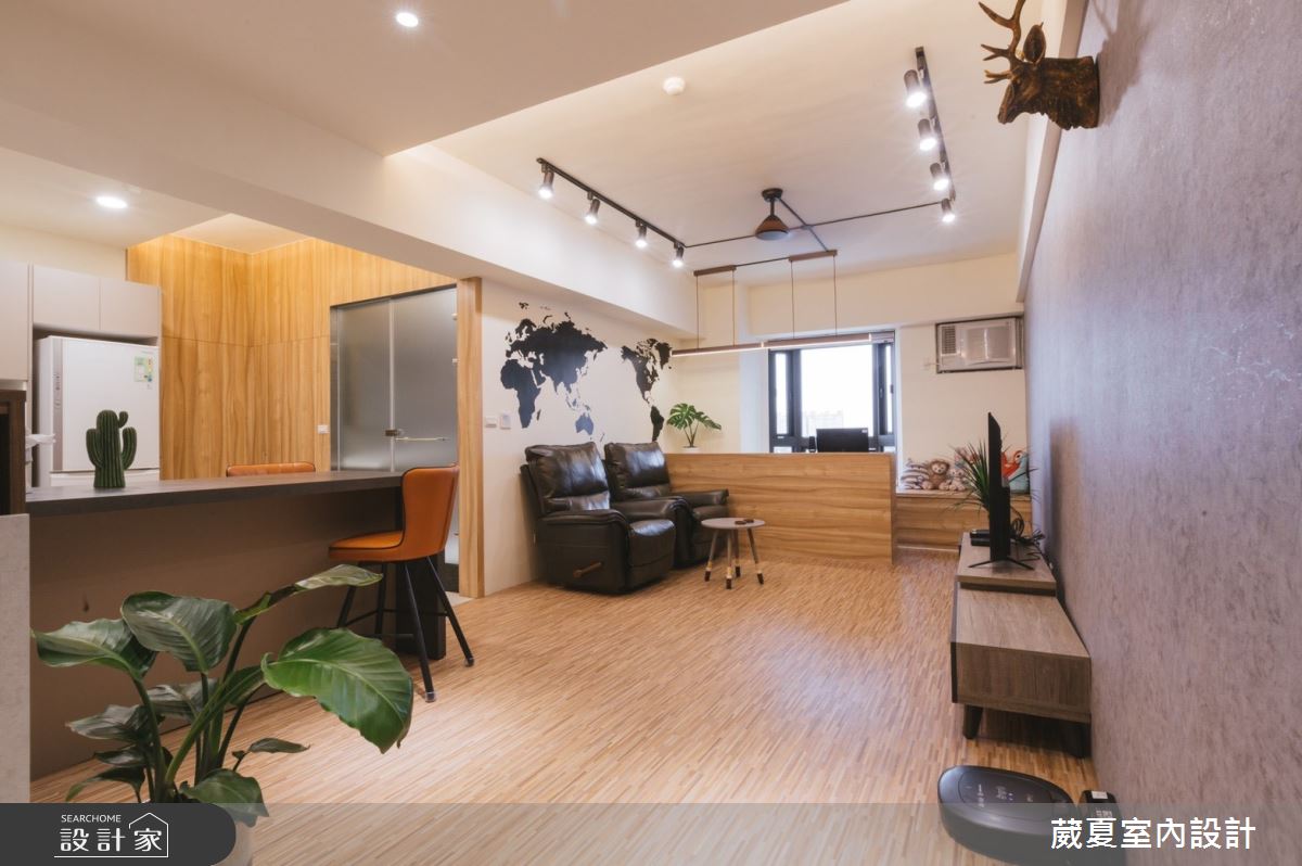 42坪老屋(50年以上)＿工業風客廳餐廳中島案例圖片＿葳夏室內設計＿葳夏_11之12