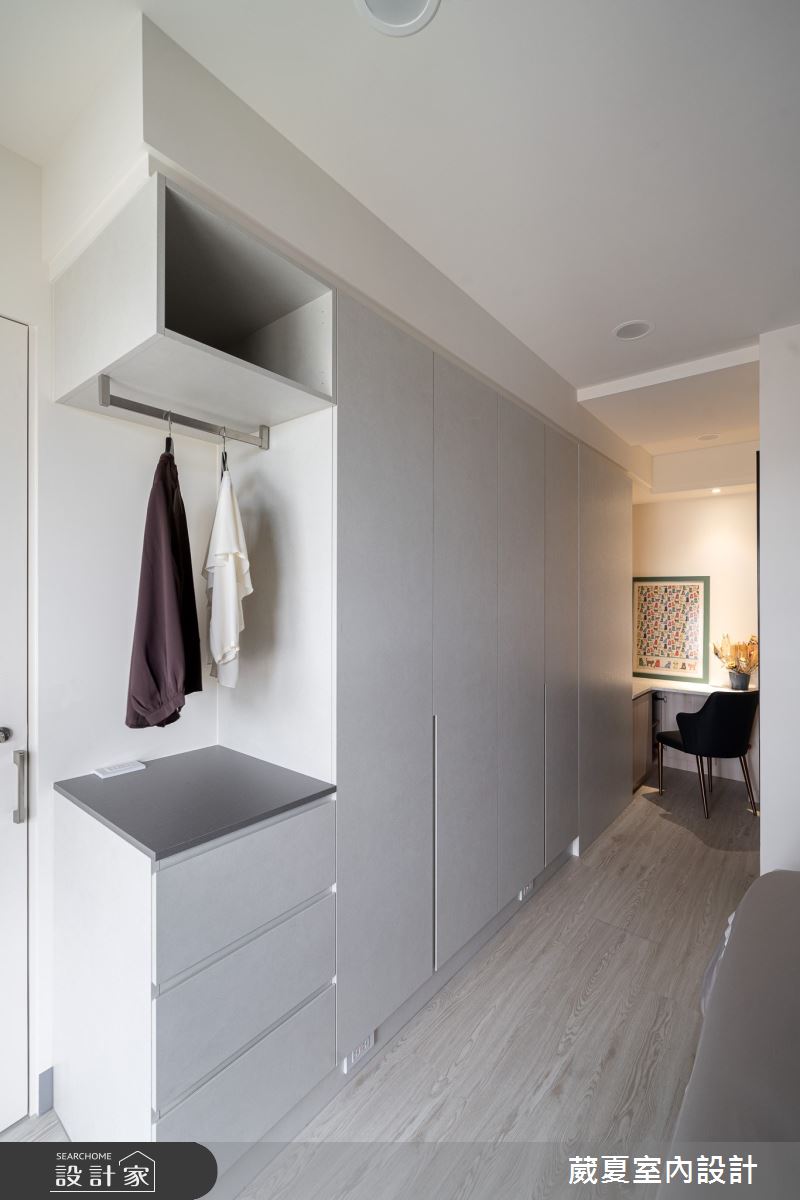 30坪新成屋(5年以下)＿北歐風更衣間案例圖片＿葳夏室內設計＿葳夏_13之14