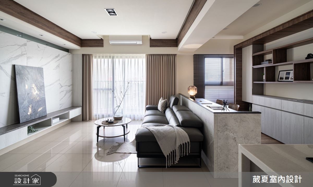 40坪新成屋(5年以下)＿現代風客廳案例圖片＿葳夏室內設計＿葳夏_17之12