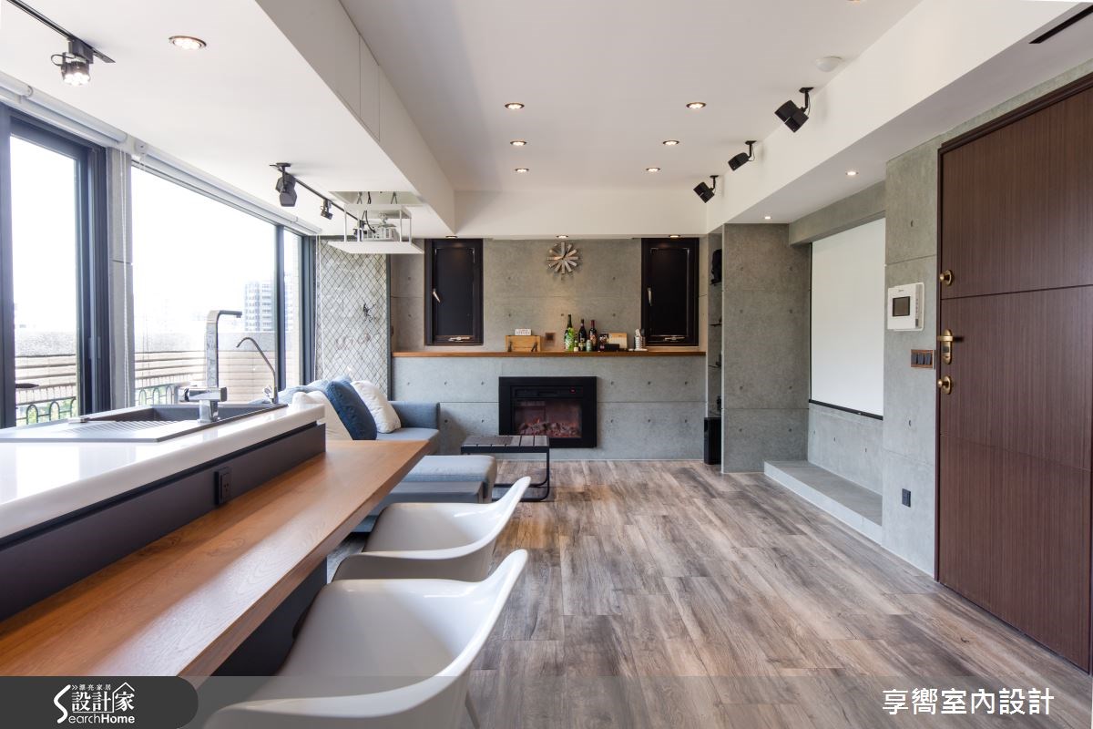 28坪新成屋(5年以下)＿混搭風客廳吧檯案例圖片＿享嚮室內裝修規劃有限公司＿享嚮_05之8
