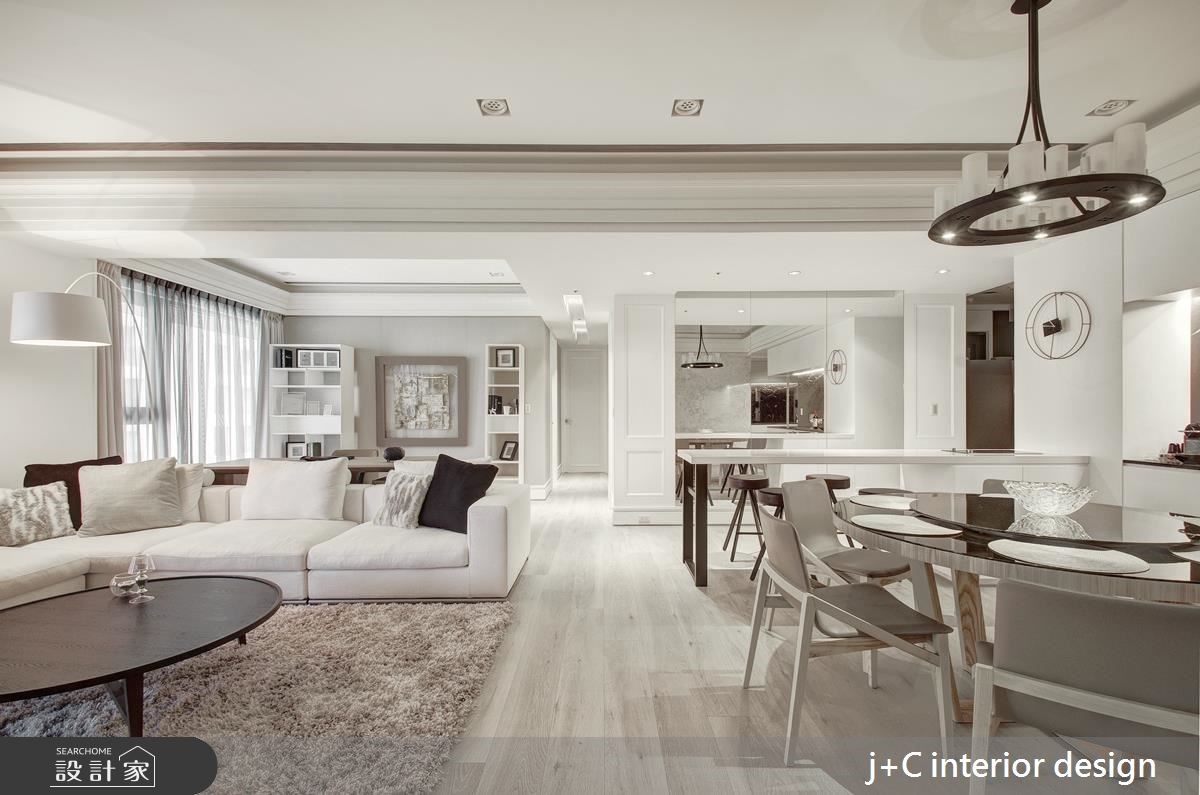 80坪新成屋(5年以下)＿新古典客廳餐廳案例圖片＿杰宸室內設計有限公司＿杰宸_04之2