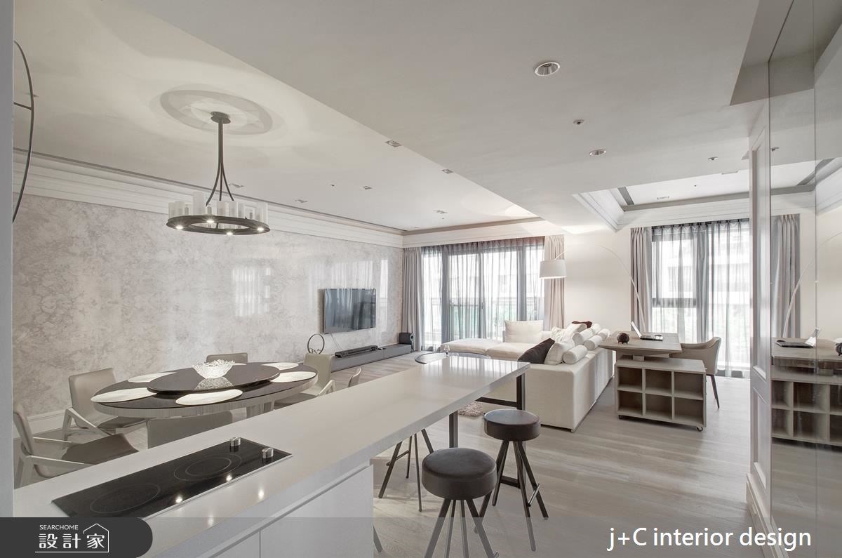 80坪新成屋(5年以下)＿新古典餐廳吧檯案例圖片＿杰宸室內設計有限公司＿杰宸_04之7