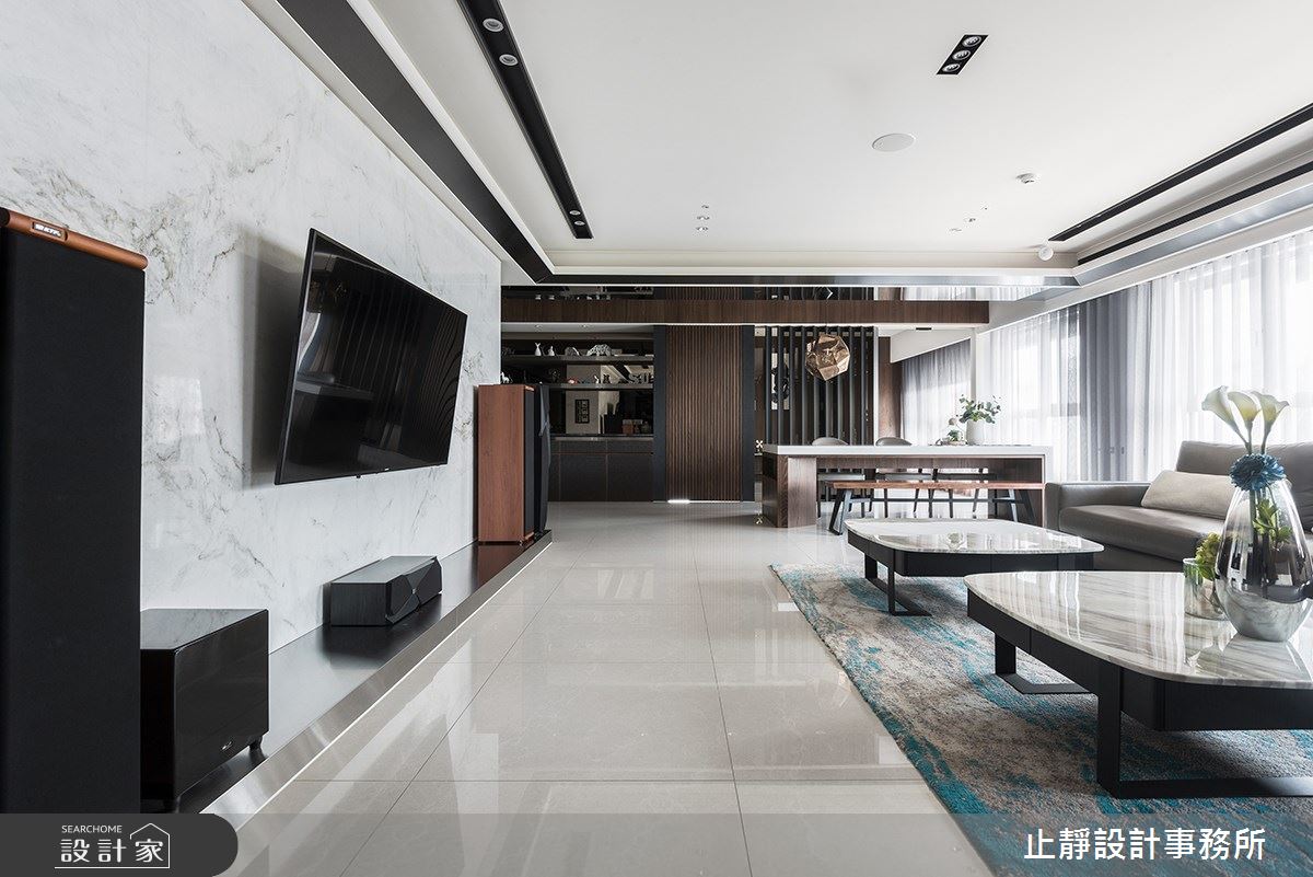 140坪新成屋(5年以下)＿現代風客廳案例圖片＿止靜設計事務所＿止靜_展‧逸・Expand-comfortable之2