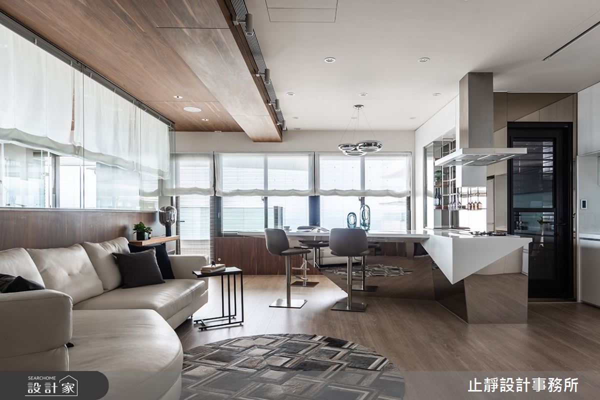 35坪新成屋(5年以下)＿現代風客廳案例圖片＿止靜設計事務所＿止靜_無邊・Endless之3
