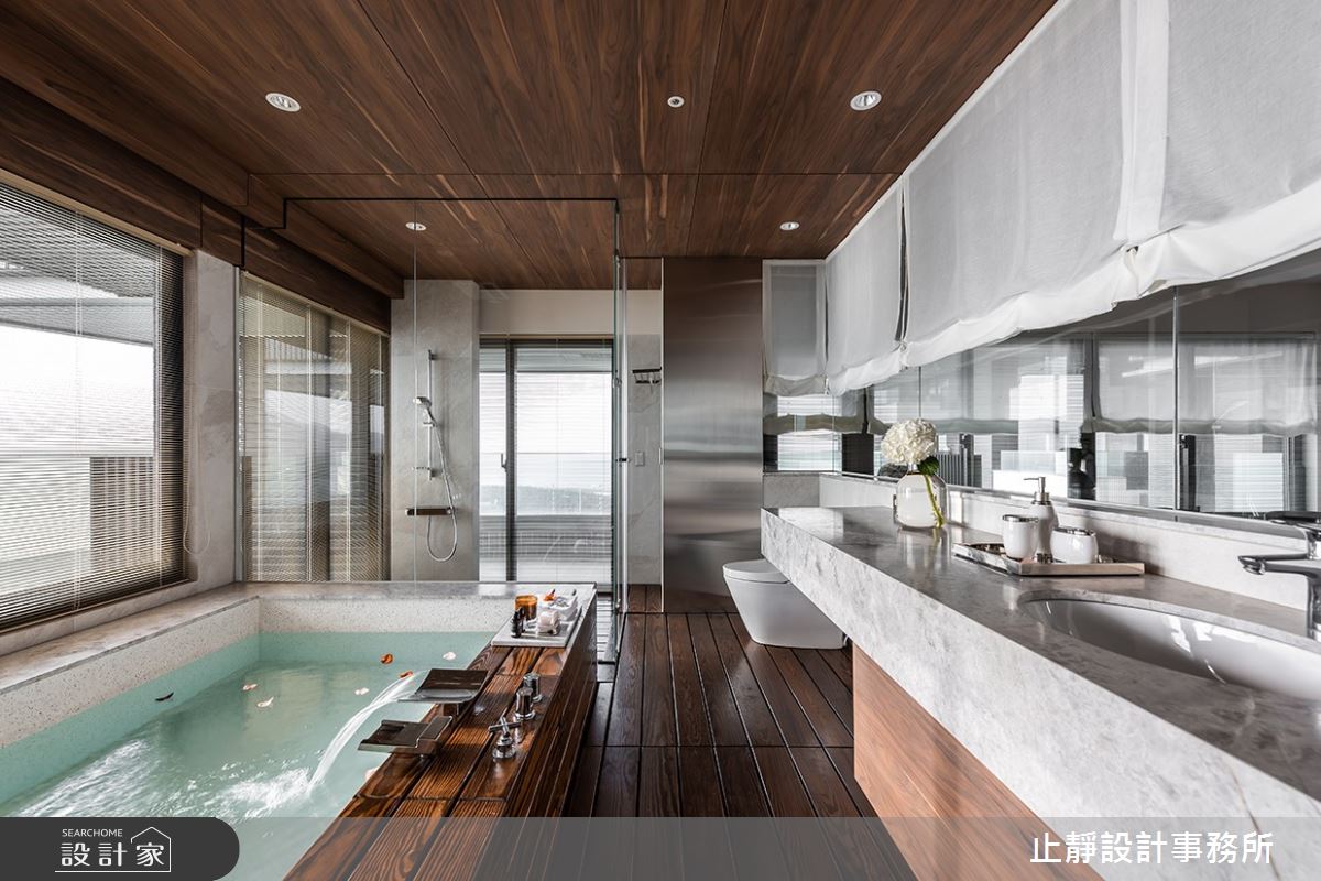 35坪新成屋(5年以下)＿現代風浴室案例圖片＿止靜設計事務所＿止靜_無邊・Endless之14