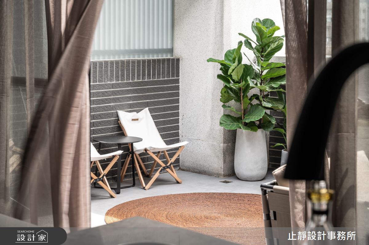 30坪新成屋(5年以下)＿現代風陽台案例圖片＿止靜設計事務所＿止靜_再一次・one more time之29