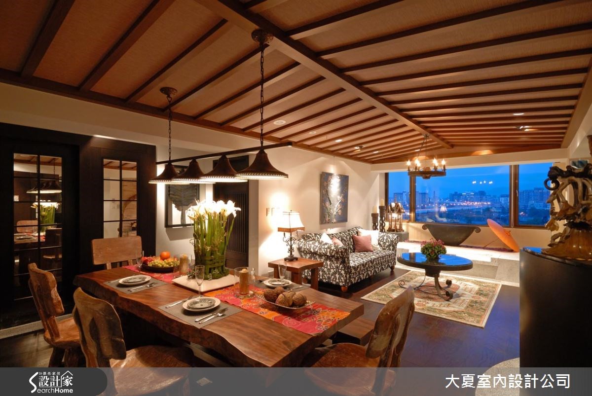 32坪中古屋(5~15年)＿鄉村風客廳餐廳案例圖片＿大夏室內設計公司＿大夏_06之6