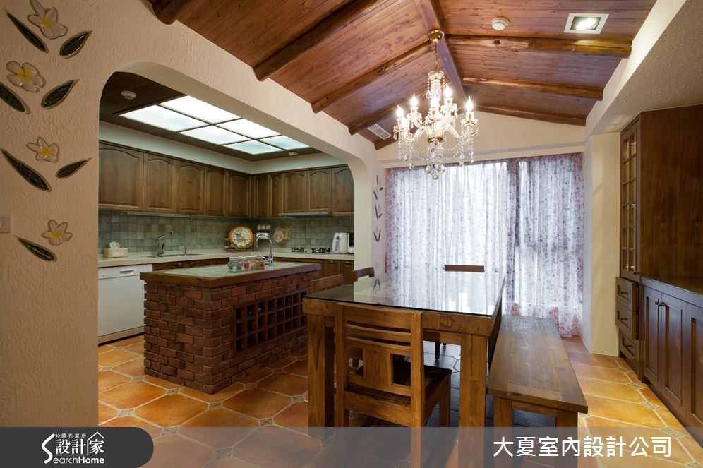 88坪新成屋(5年以下)＿鄉村風餐廳廚房吧檯案例圖片＿大夏室內設計公司＿大夏_12之6