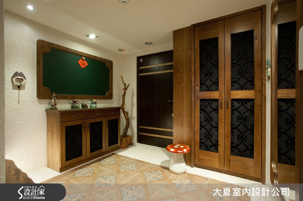 88坪新成屋(5年以下)＿鄉村風玄關案例圖片＿大夏室內設計公司＿大夏_12之10