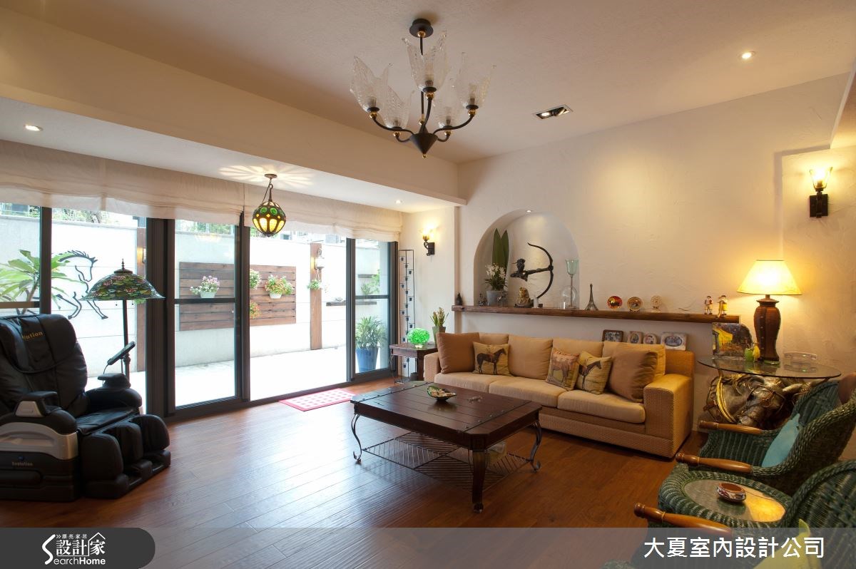 95坪新成屋(5年以下)＿鄉村風客廳案例圖片＿大夏室內設計公司＿大夏_15之1