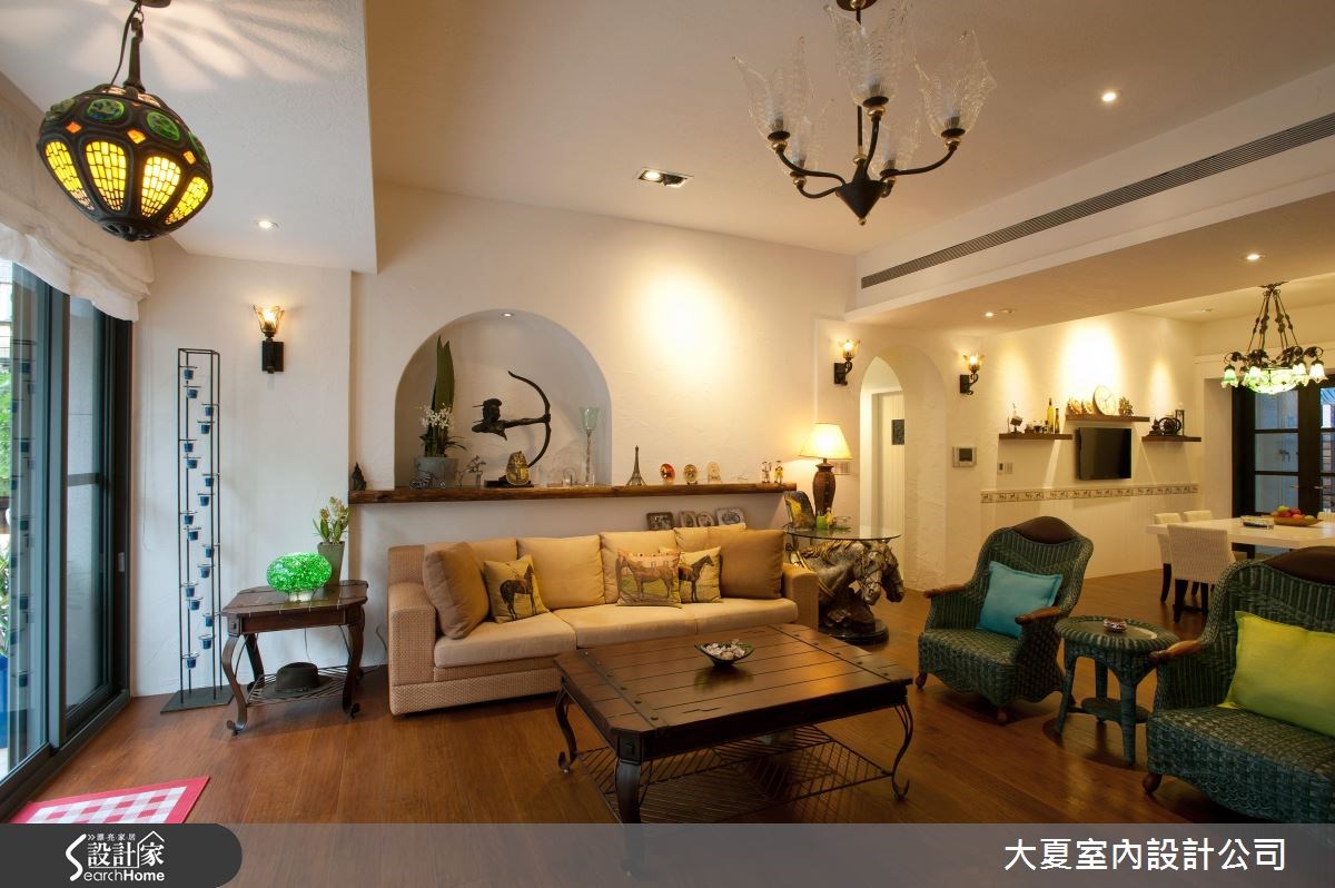 95坪新成屋(5年以下)＿鄉村風客廳案例圖片＿大夏室內設計公司＿大夏_15之2