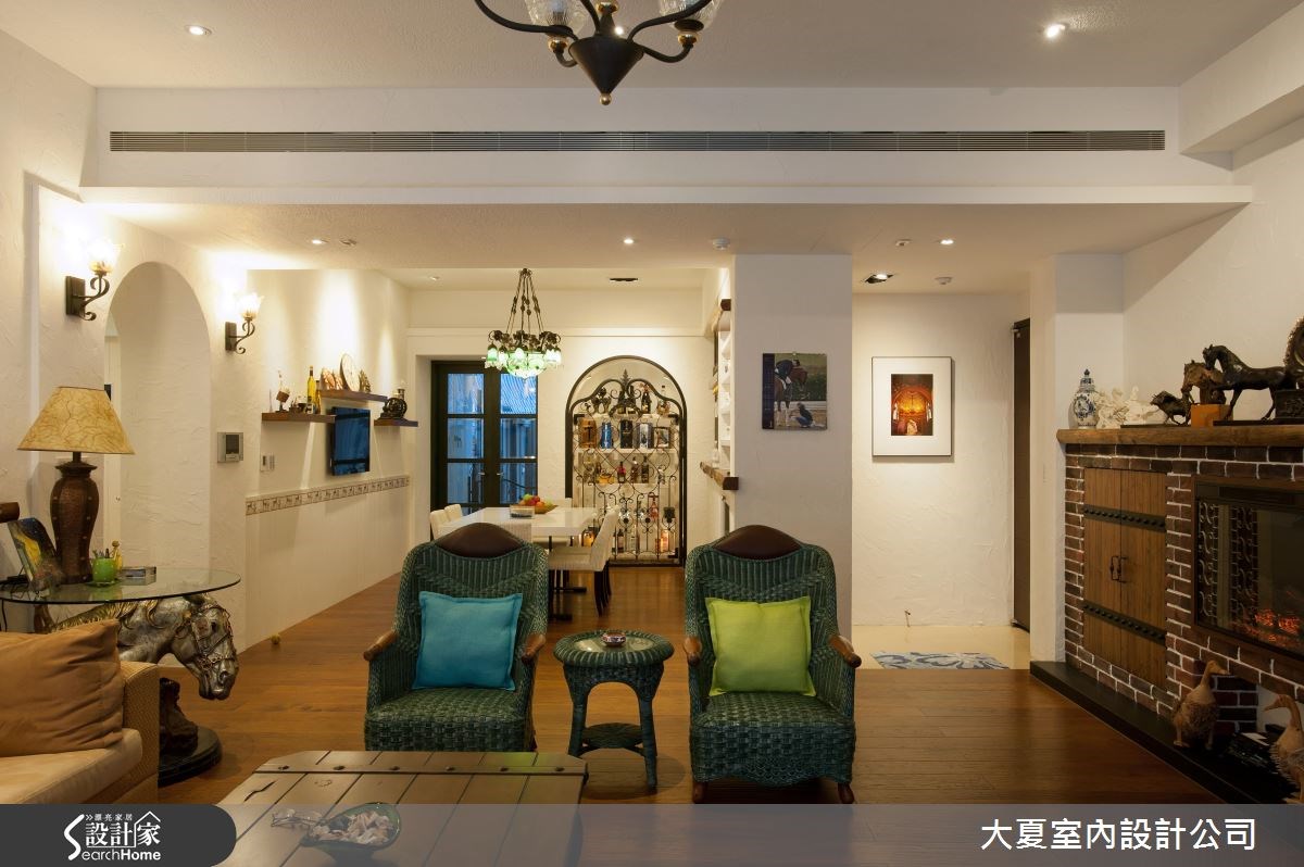 95坪新成屋(5年以下)＿鄉村風客廳案例圖片＿大夏室內設計公司＿大夏_15之3