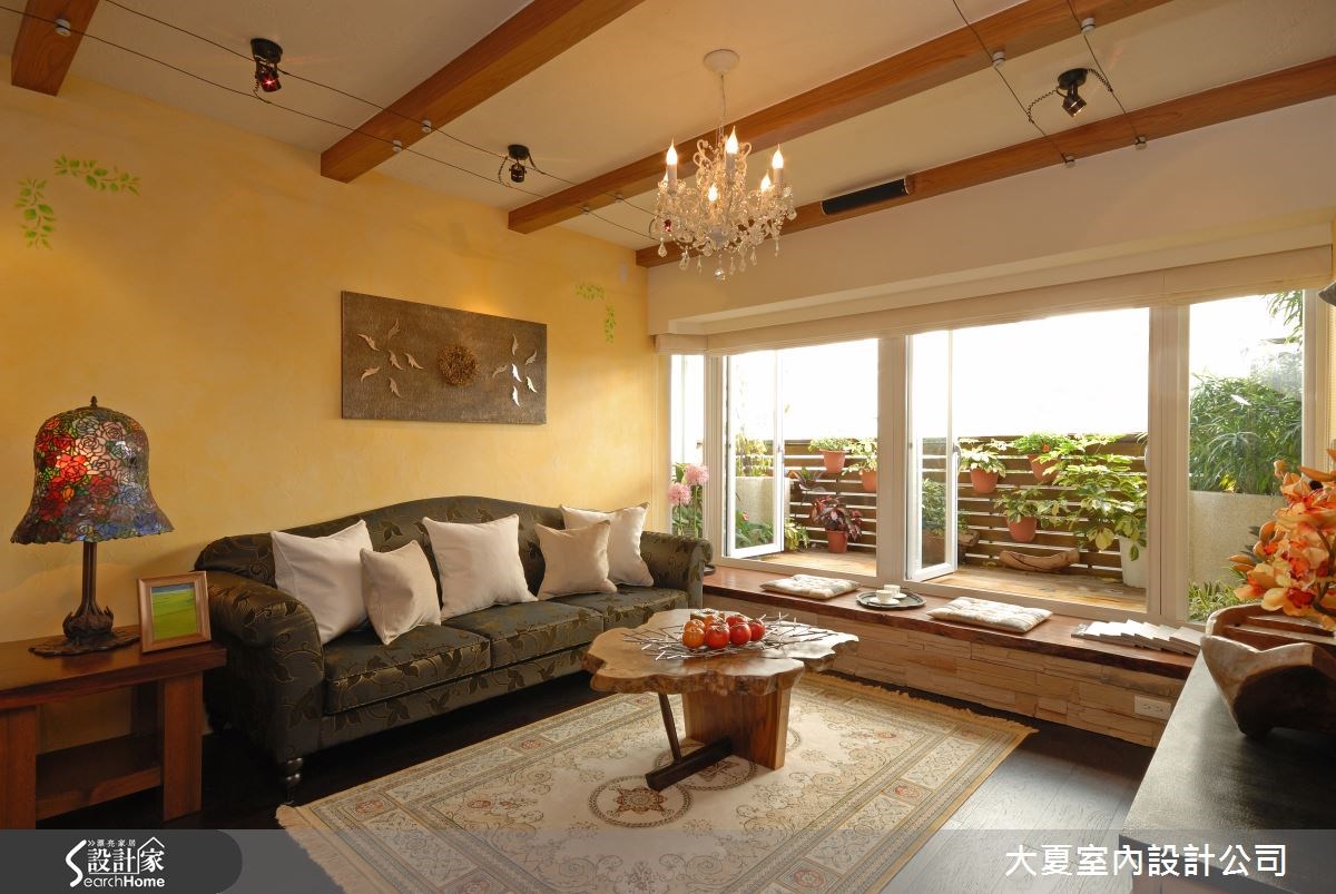 42坪老屋(16~30年)＿鄉村風客廳案例圖片＿大夏室內設計公司＿大夏_18之2