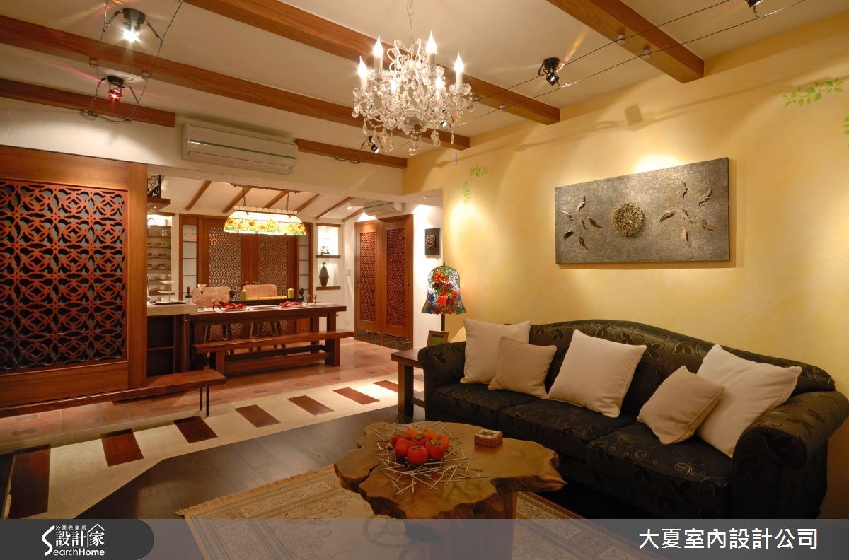 42坪老屋(16~30年)＿鄉村風客廳案例圖片＿大夏室內設計公司＿大夏_18之4