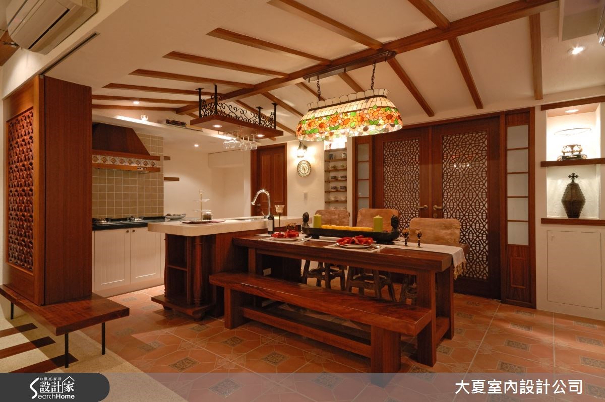 42坪老屋(16~30年)＿鄉村風餐廳吧檯案例圖片＿大夏室內設計公司＿大夏_18之9