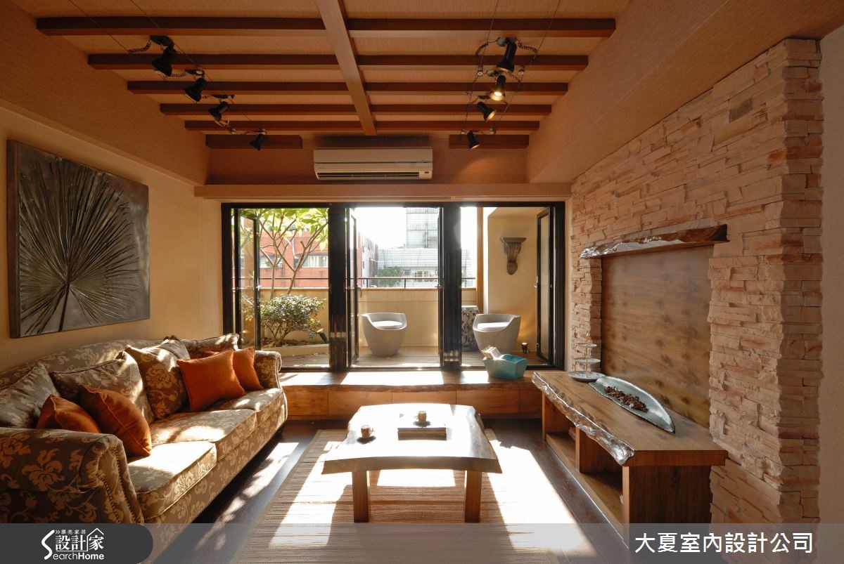 42坪中古屋(5~15年)＿鄉村風客廳庭院臥榻案例圖片＿大夏室內設計公司＿大夏_23之1