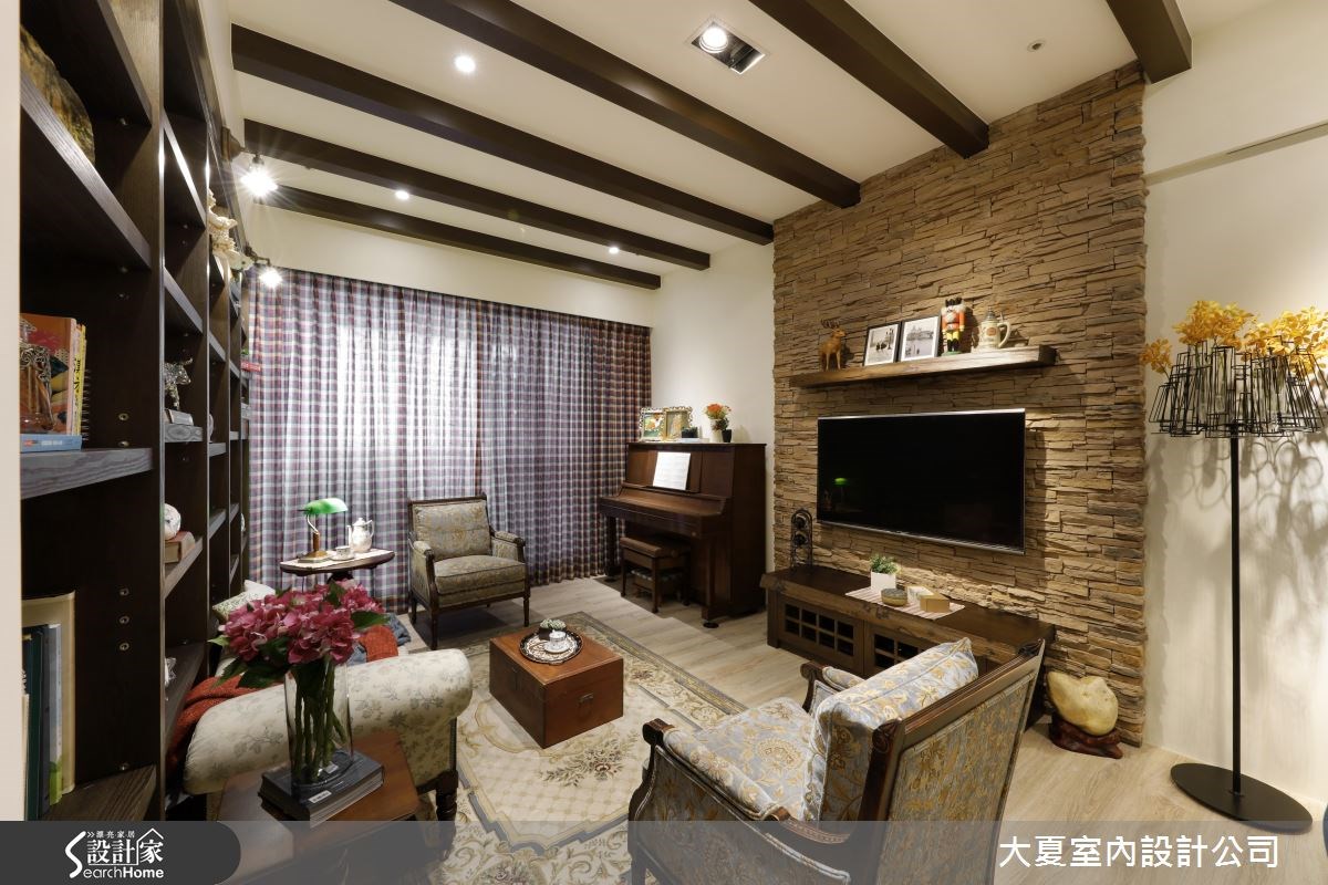 45坪新成屋(5年以下)＿鄉村風客廳案例圖片＿大夏室內設計公司＿大夏_27之5