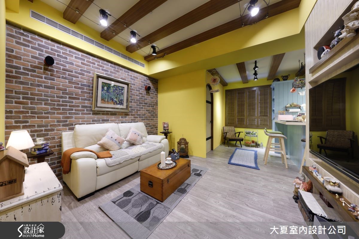 24坪新成屋(5年以下)＿鄉村風客廳案例圖片＿大夏室內設計公司＿大夏_29之1