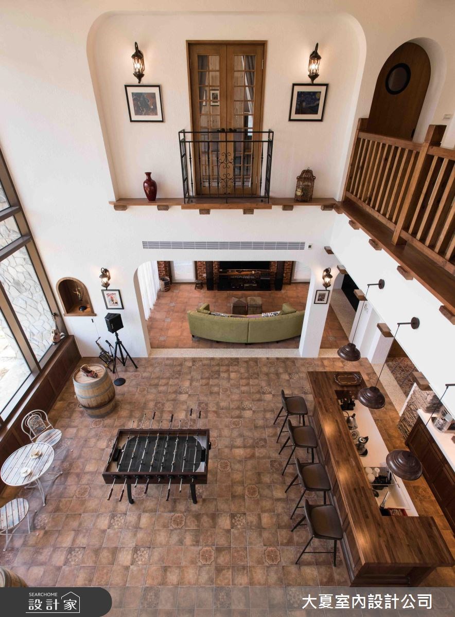 100坪新成屋(5年以下)＿鄉村風客廳吧檯案例圖片＿大夏室內設計公司＿大夏_42之4
