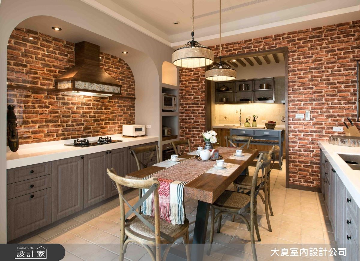 100坪新成屋(5年以下)＿鄉村風餐廳廚房案例圖片＿大夏室內設計公司＿大夏_42之13