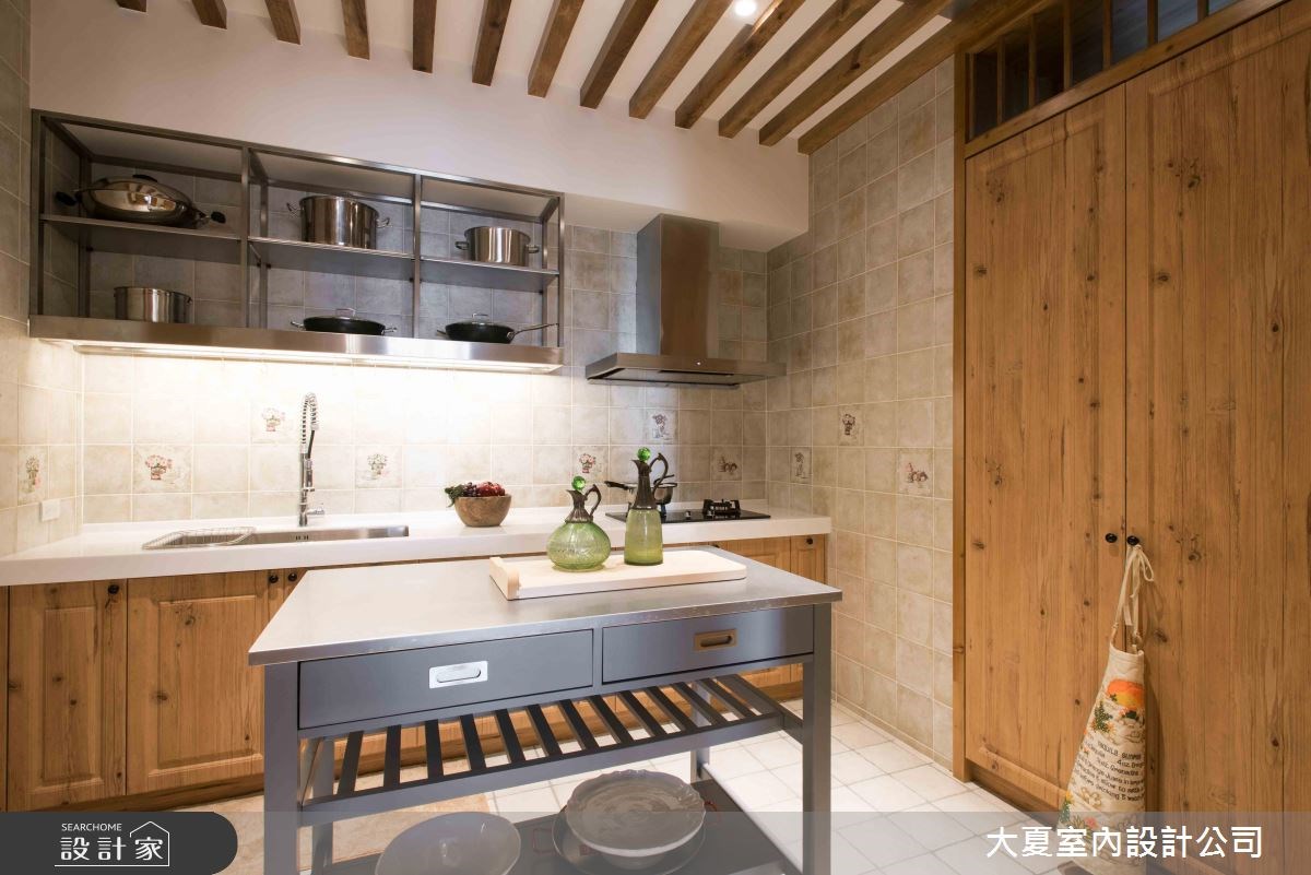 60坪新成屋(5年以下)＿鄉村風廚房案例圖片＿大夏室內設計公司＿大夏_45之17