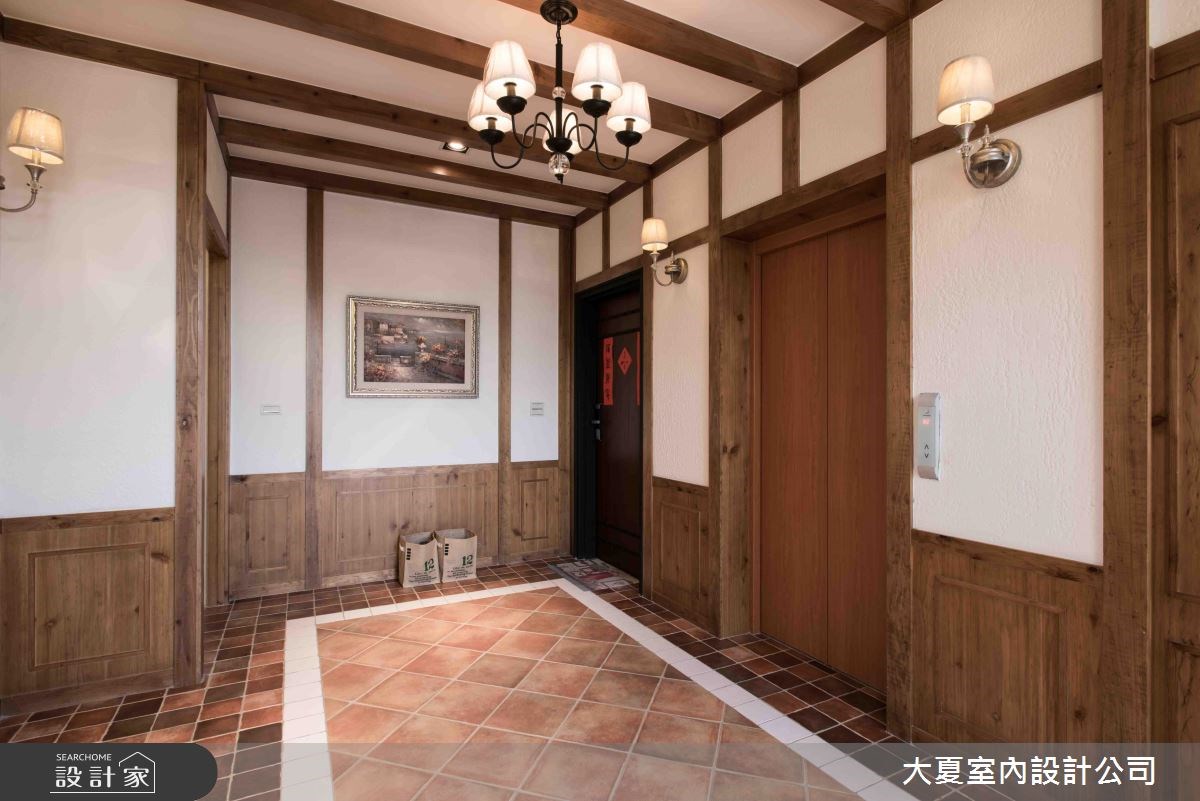 35坪新成屋(5年以下)＿鄉村風走廊案例圖片＿大夏室內設計公司＿大夏_46之5