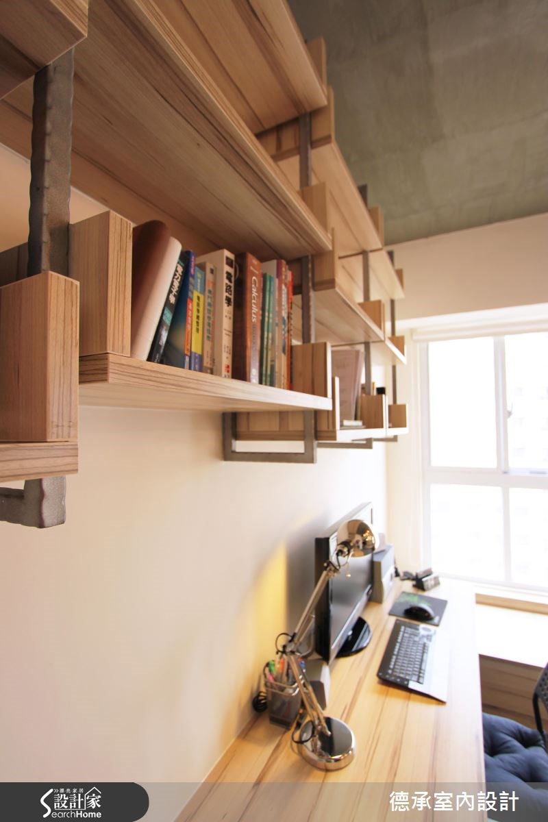 20坪新成屋(5年以下)＿工業風書房案例圖片＿德承室內設計有限公司＿德承_02之8