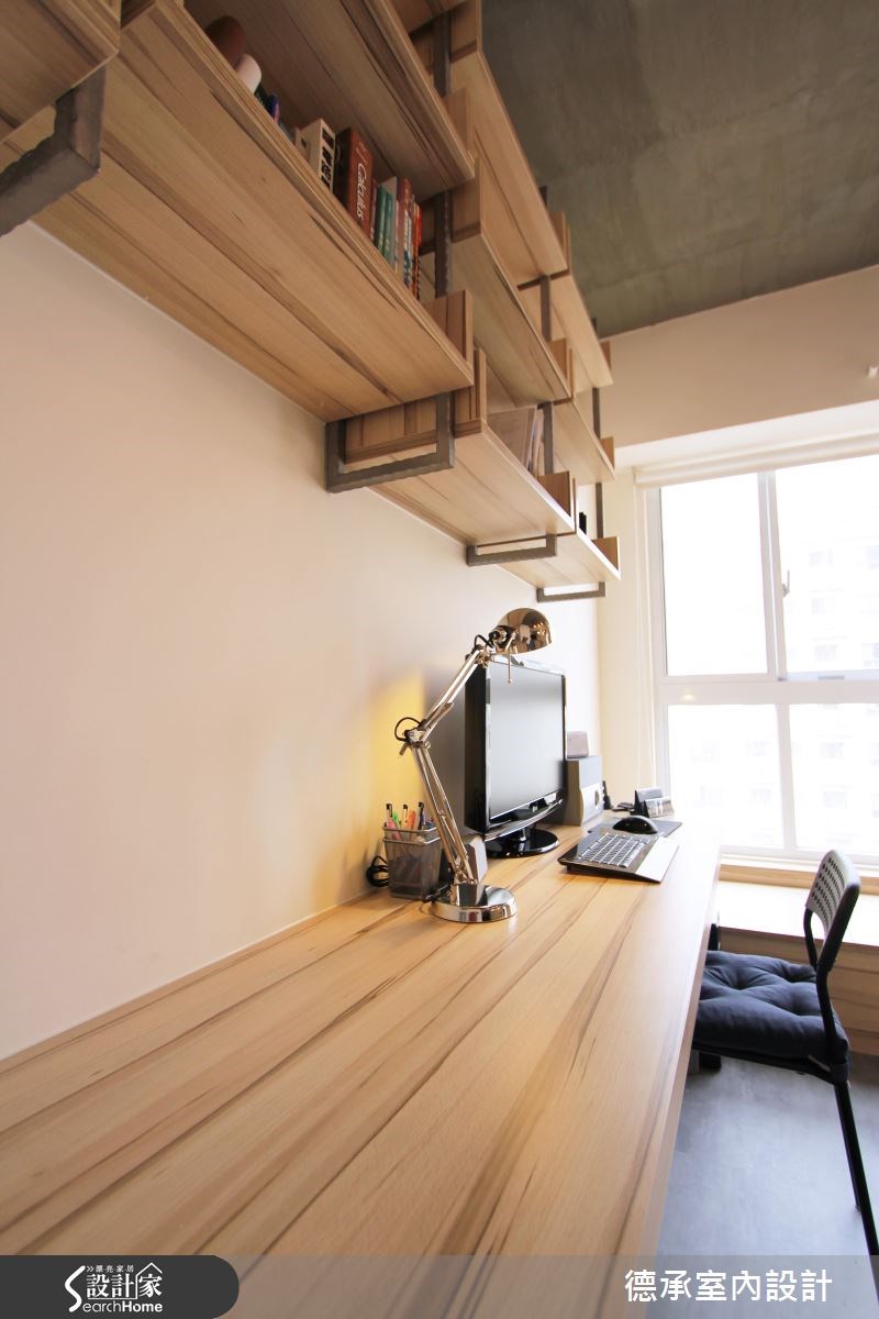 20坪新成屋(5年以下)＿工業風書房案例圖片＿德承室內設計有限公司＿德承_02之9