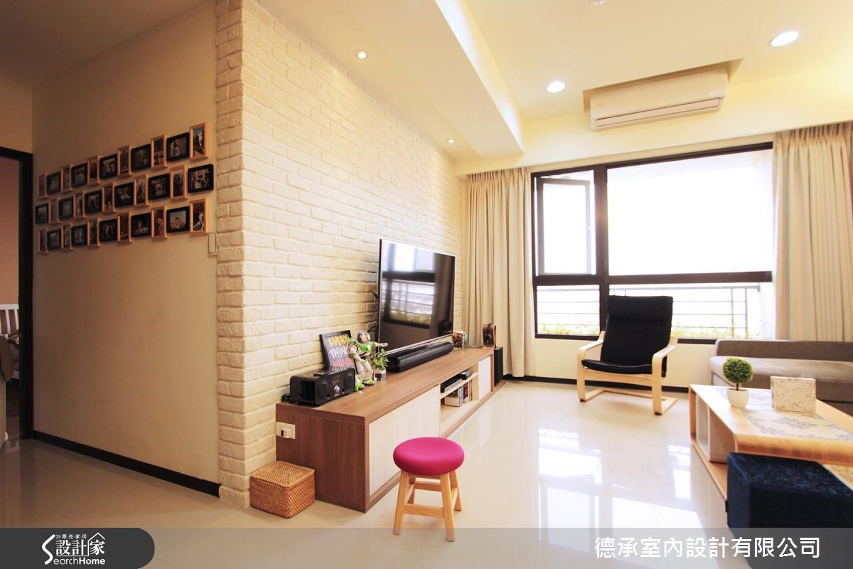 20坪新成屋(5年以下)＿北歐風客廳案例圖片＿德承室內設計有限公司＿德承_03之4