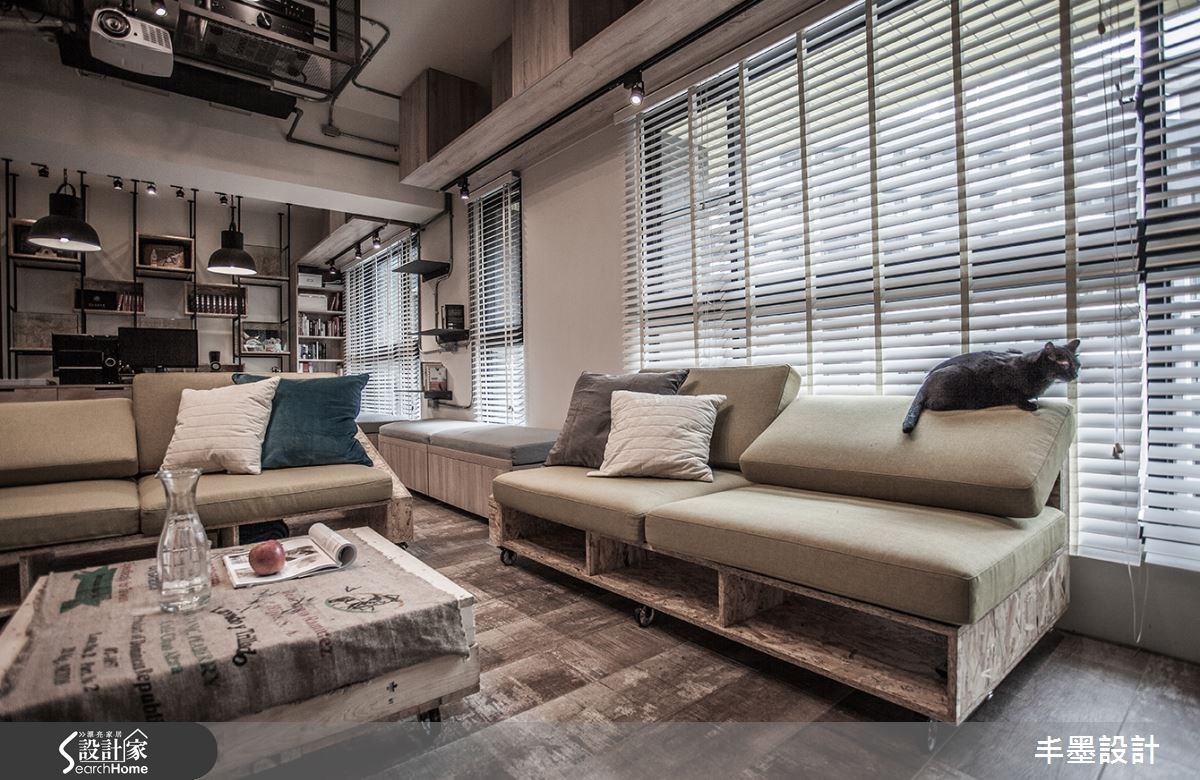23坪新成屋(5年以下)＿工業風客廳案例圖片＿丰墨設計＿丰墨_04竹東 PC House之14