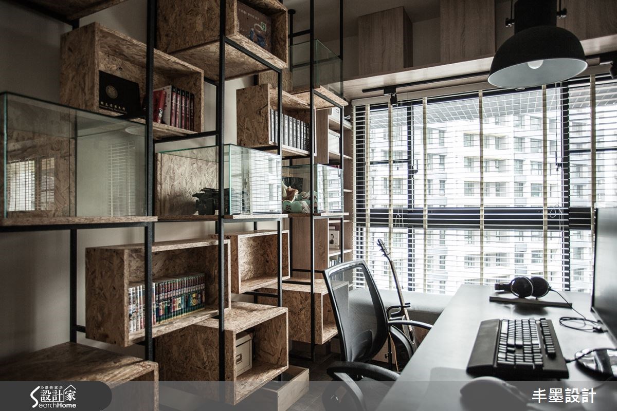 23坪新成屋(5年以下)＿工業風書房案例圖片＿丰墨設計＿丰墨_04竹東 PC House之25