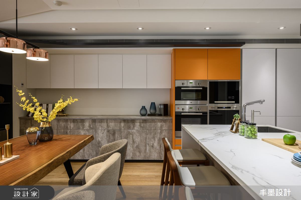 56坪新成屋(5年以下)＿現代風餐廳吧檯案例圖片＿丰墨設計＿丰墨_09H House之10