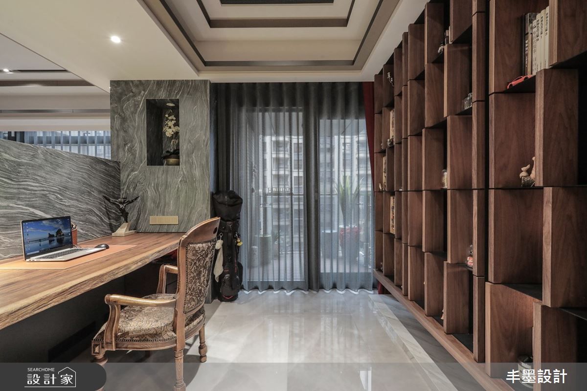 48坪中古屋(5~15年)＿奢華風書房案例圖片＿丰墨設計＿丰墨_12C House之11