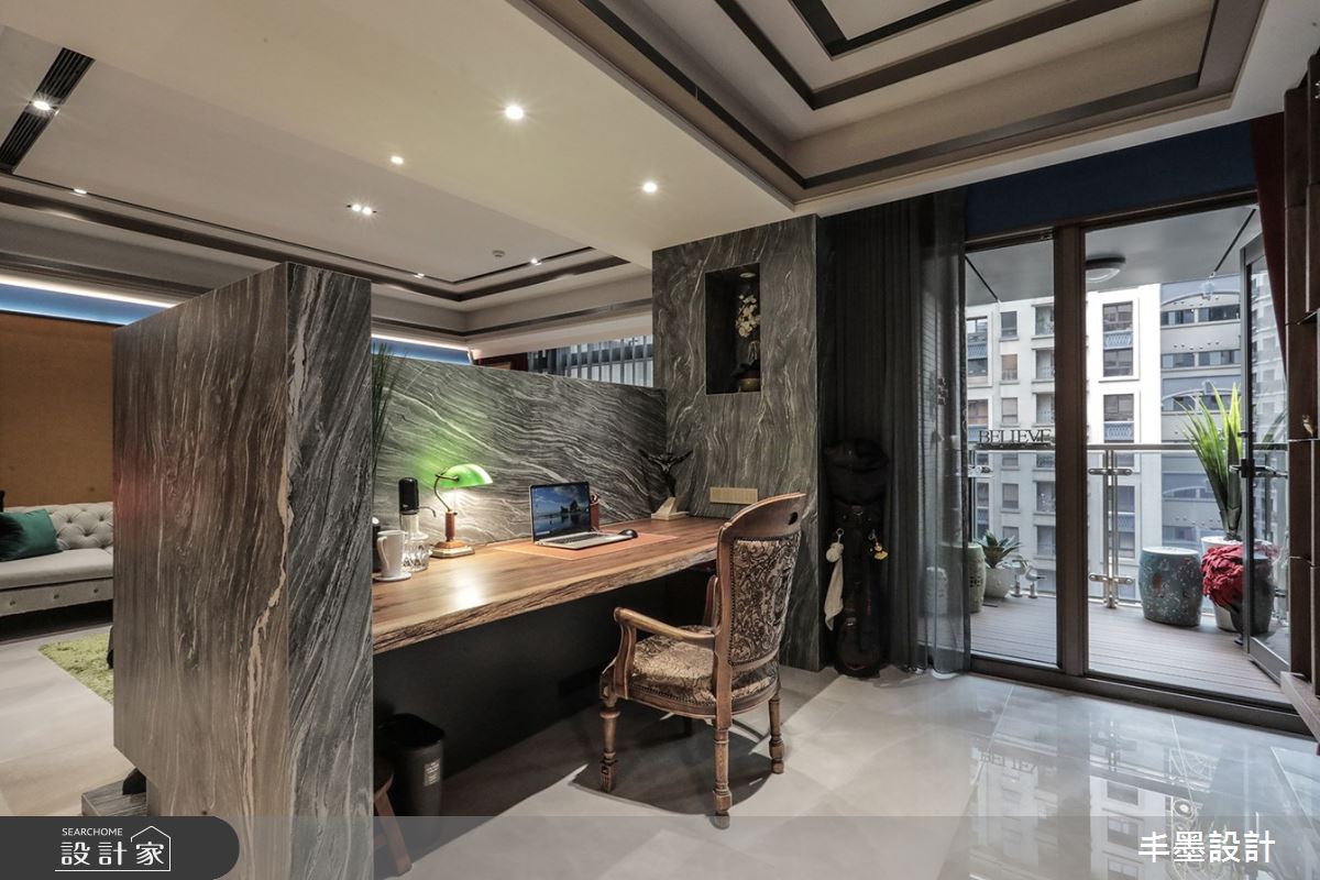 48坪中古屋(5~15年)＿奢華風書房案例圖片＿丰墨設計＿丰墨_12C House之12