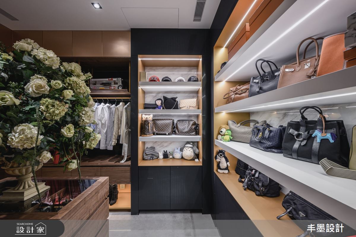 48坪中古屋(5~15年)＿奢華風更衣間案例圖片＿丰墨設計＿丰墨_12C House之28