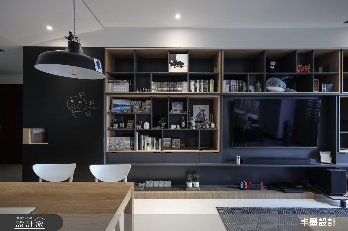 35坪新成屋(5年以下)＿現代風客廳餐廳案例圖片＿丰墨設計＿丰墨_13HAS House 躲貓貓之家之6