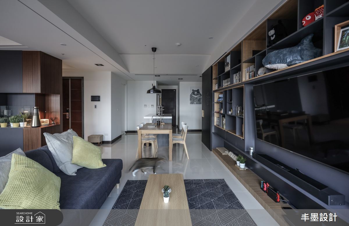 35坪新成屋(5年以下)＿現代風客廳餐廳案例圖片＿丰墨設計＿丰墨_13HAS House 躲貓貓之家之4