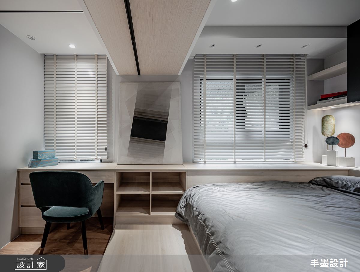 8坪新成屋(5年以下)＿現代風臥室工作區案例圖片＿丰墨設計＿丰墨_21FB House之9