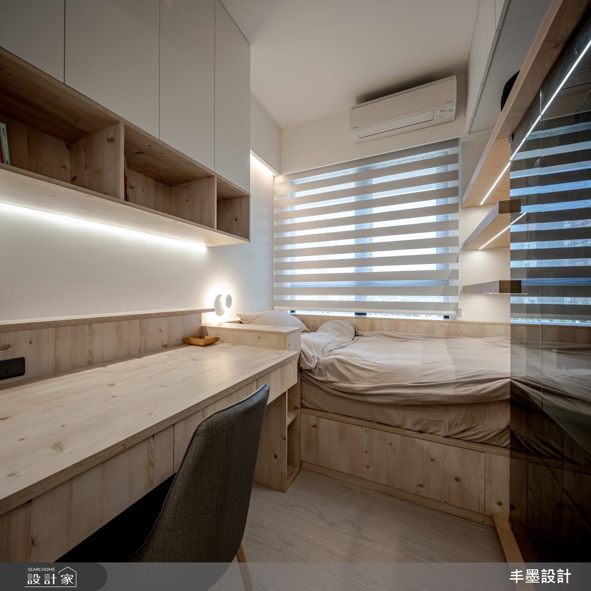 新成屋(5年以下)＿日式無印風臥室案例圖片＿丰墨設計＿丰墨_22J House之27