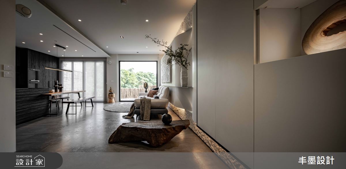 49坪新成屋(5年以下)＿現代風客廳餐廳廚房中島案例圖片＿丰墨設計＿丰墨_24T House之2