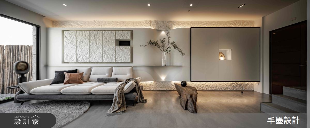 49坪新成屋(5年以下)＿現代風玄關客廳樓梯案例圖片＿丰墨設計＿丰墨_24T House之7