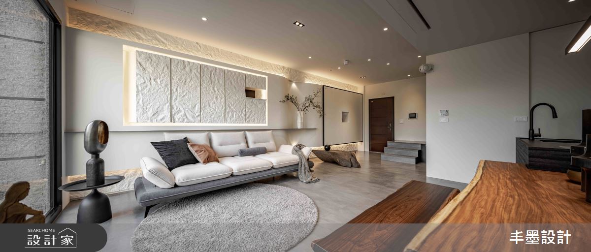 49坪新成屋(5年以下)＿現代風玄關客廳餐廳案例圖片＿丰墨設計＿丰墨_24T House之11